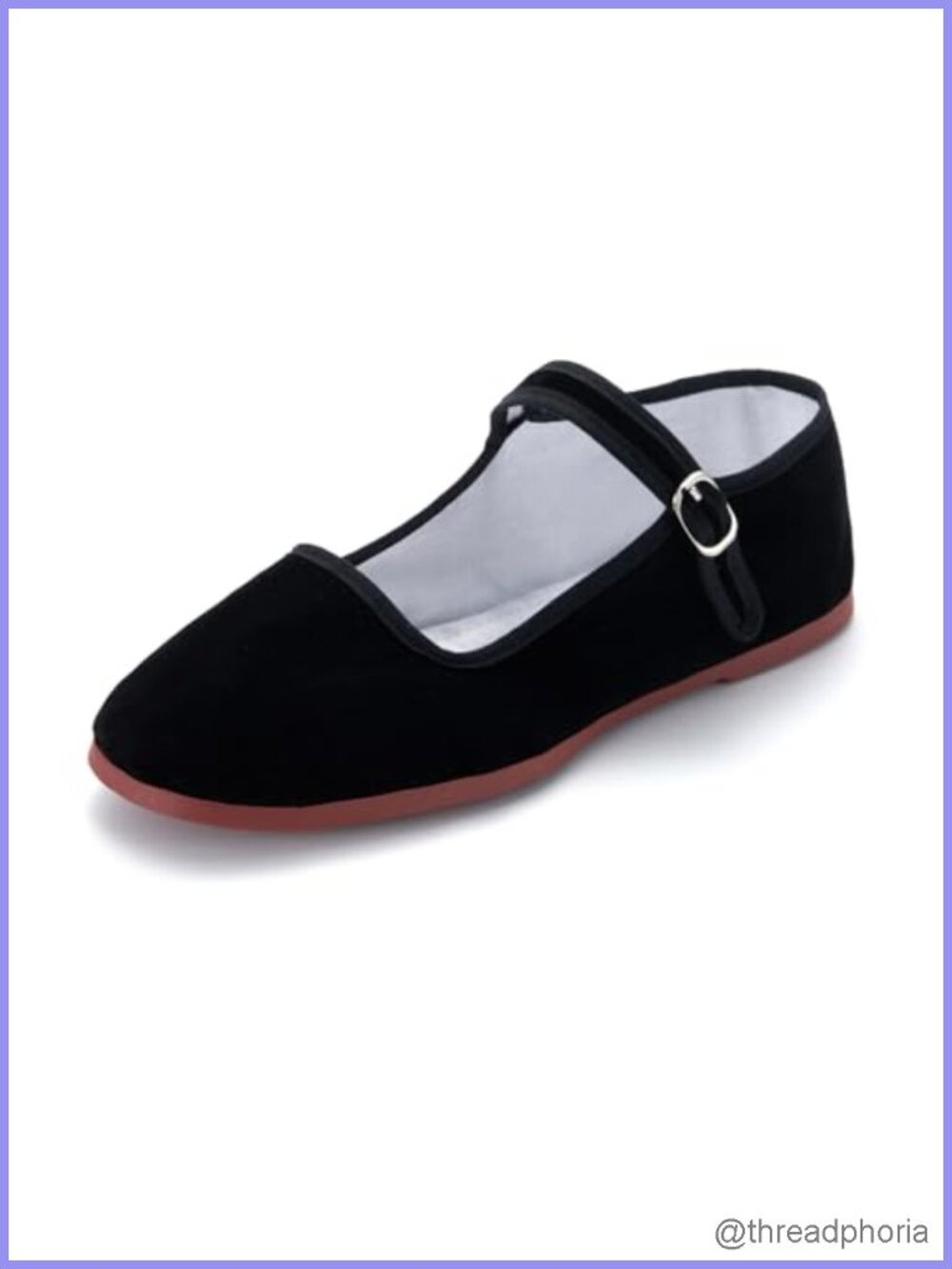 Chinese Mary Jane Flats Buckle Slip On China Doll Shoes